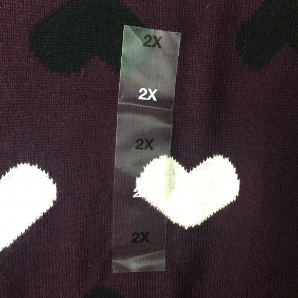 Charter Club Plus Size Heart-Print Sweater - Picture 2 of 5